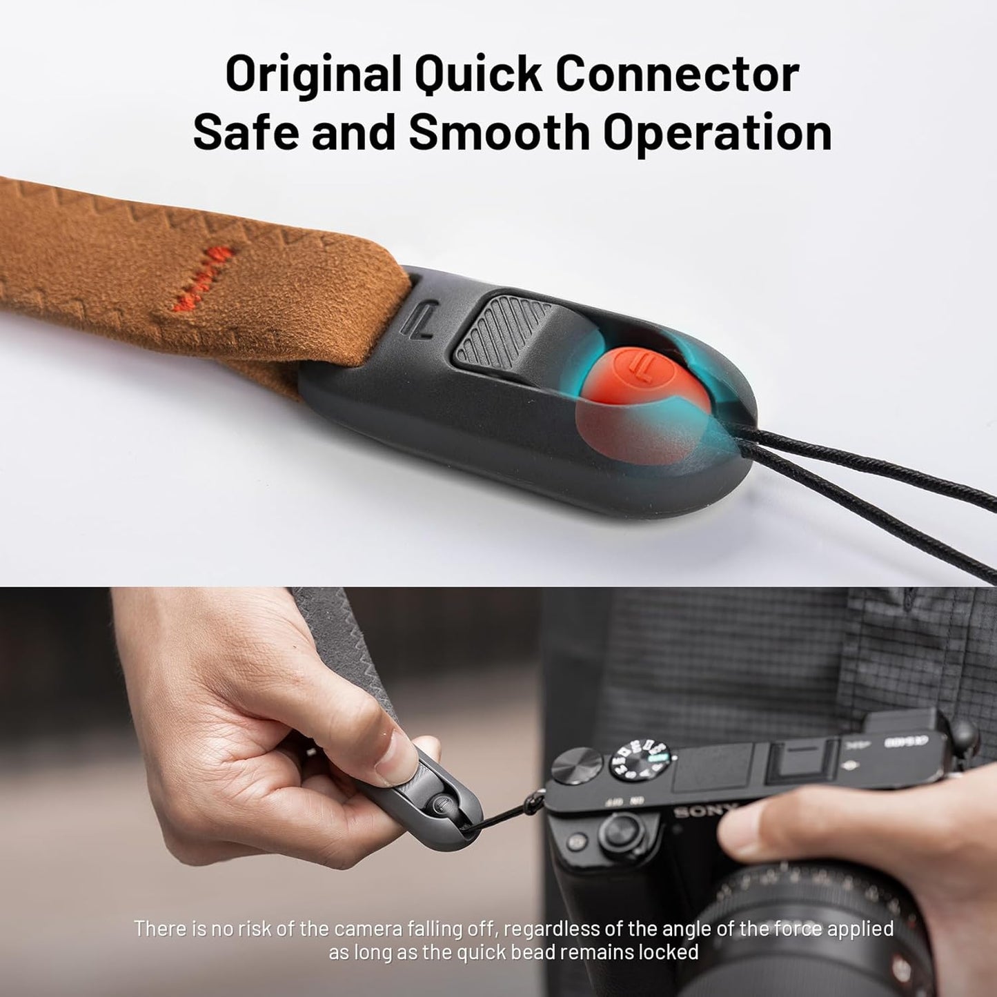 PGYTECH Camera Wrist Strap Air for Photographers Adjustable Quick Release Camera Hand Strap for Sony/Nikon/Canon/DSLR/SLR/Gopro(Deep Grey)