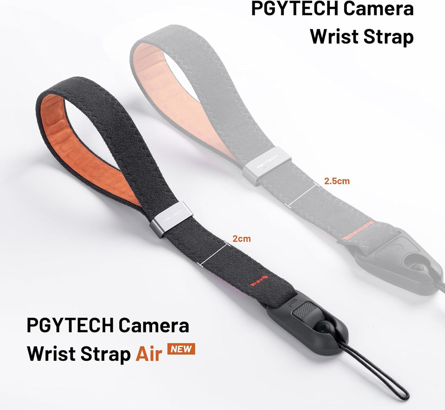 PGYTECH Camera Wrist Strap Air for Photographers Adjustable Quick Release Camera Hand Strap for Sony/Nikon/Canon/DSLR/SLR/Gopro(Deep Grey)