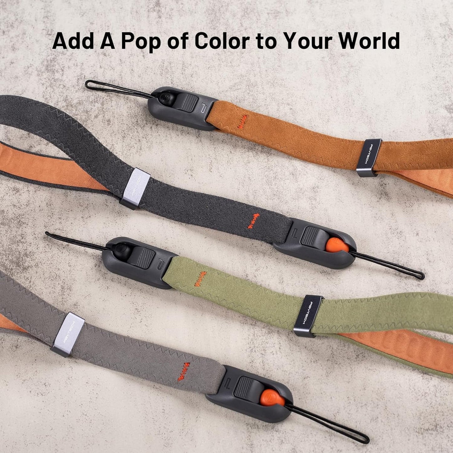 PGYTECH Camera Wrist Strap Air for Photographers Adjustable Quick Release Camera Hand Strap for Sony/Nikon/Canon/DSLR/SLR/Gopro(Deep Grey)