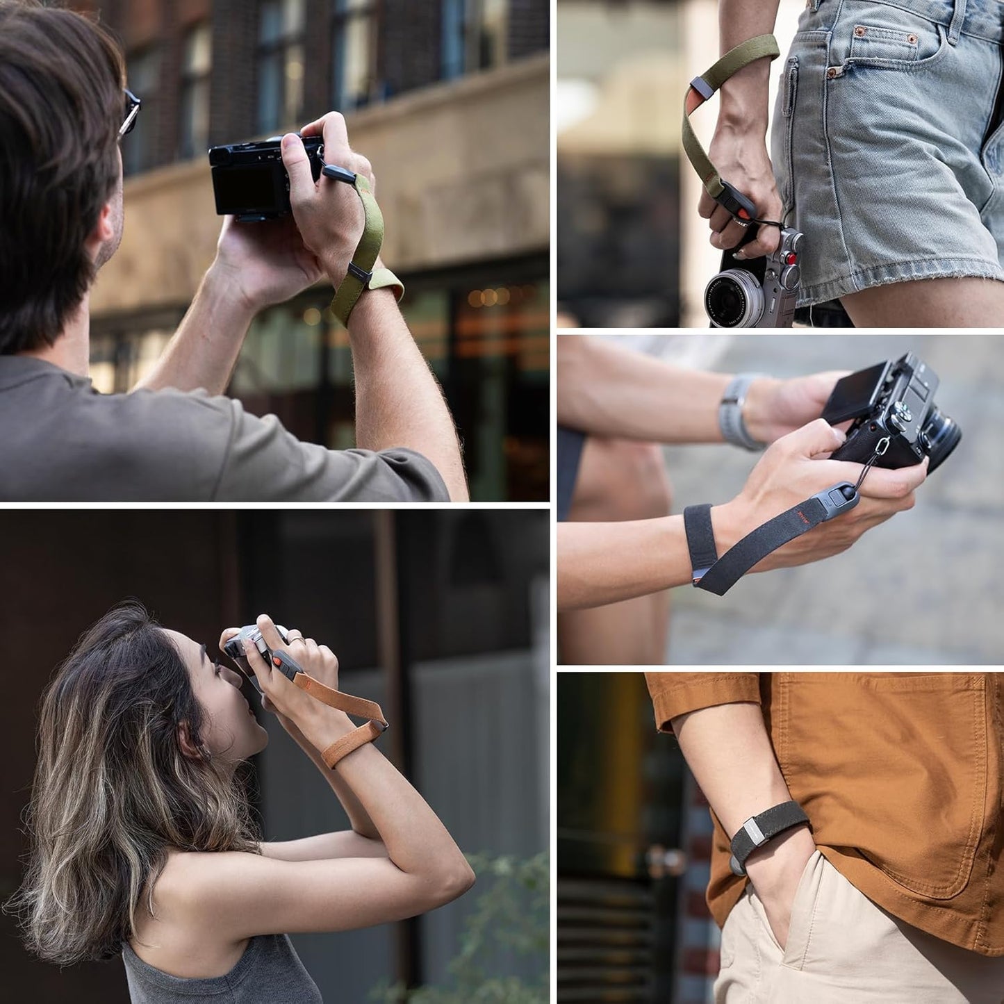 PGYTECH Camera Wrist Strap Air for Photographers Adjustable Quick Release Camera Hand Strap for Sony/Nikon/Canon/DSLR/SLR/Gopro(Deep Grey)