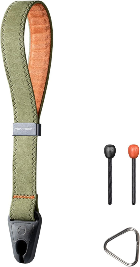 PGYTECH Camera Wrist Strap for Photographers Adjustable Quick Release Camera Hand Strap for Sony, Nikon, Canon, Gopro(Green)