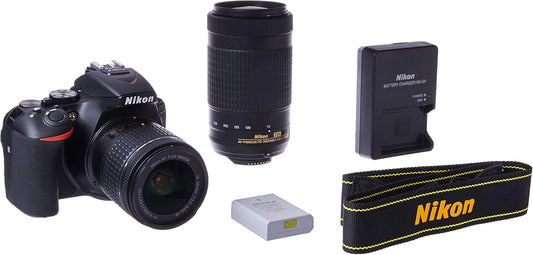 Nikon D5600 DSLR with 18-55mm f/3.5-5.6G VR and 70-300mm f/4.5-6.3G ED